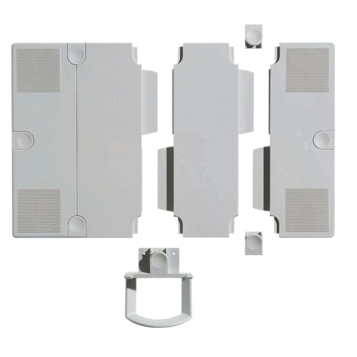 Null Erweiterungsplatten-Set Für Telefonschenkarm - Lichtgrau 3 Null Erweiterungsplatten-Set Für Telefonschenkarm - Lichtgrau