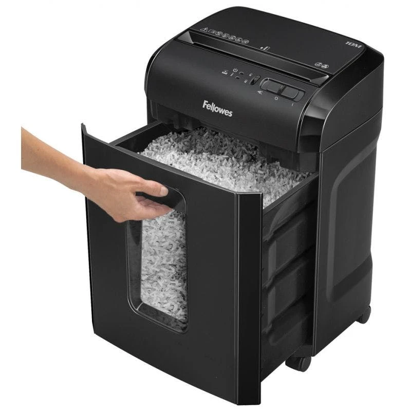 Null Fellowes Aktenvernichter Powershred M-7M, Schwarz, Partikel 6 Null Fellowes Aktenvernichter Powershred M-7M, Schwarz, Partikel – Bild 4