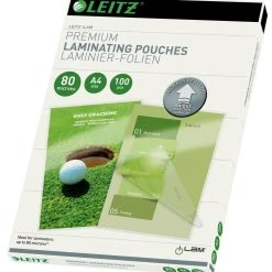 Leitz Laminierfolien ILAM UDT A4, 80 Mic, Glasklar, Heißlaminierfolie, Inhalt: 100 Stück