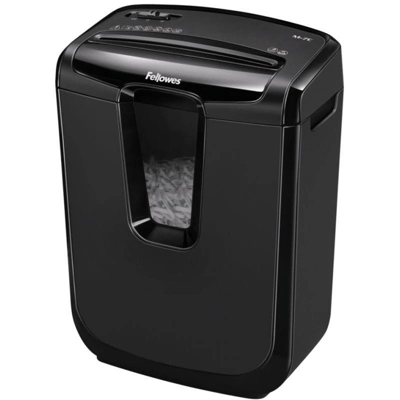 Null Fellowes Aktenvernichter Powershred M-7M, Schwarz, Partikel 4 Null Fellowes Aktenvernichter Powershred M-7M, Schwarz, Partikel – Bild 2