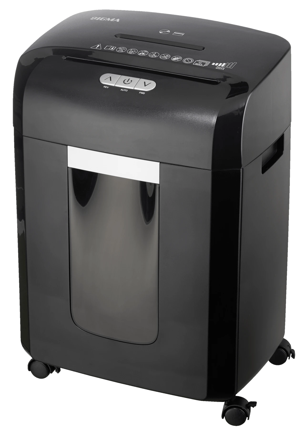 Sigma Aktenvernichter PCC 155, P-4, 147 W, Schwarz, 10 L 5 Sigma Aktenvernichter PCC 155, P-4, 147 W, Schwarz, 10 L – Bild 3