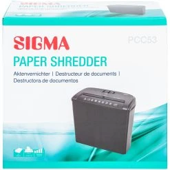 SIGMA Aktenvernichter PCC 53, 32.5 X 16.4 X 30.6 Cm, Mit Schiebeschalter, Schwarz -Fellowes Geschäft 79ee472e 0f93 4ecf 91ea c010389cebac
