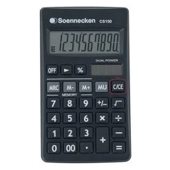 Null Soennecken Taschenrechner CS150 8660 Schwarz