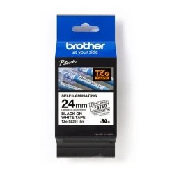 Brother Schriftbandkassette, Selbstlaminierend, 24 Mm / 8 M, Schwarz Auf Weiß