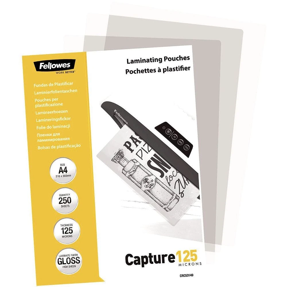Null Fellowes® A4 Glänzende Laminierfolie 80 Mikron/5312903 A4 Inh. 250 Stk 4 Null Fellowes® A4 Glänzende Laminierfolie 80 Mikron/5312903 A4 Inh. 250 Stk – Bild 2