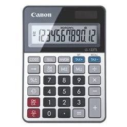Canon® Canon LS-122TS Taschenrechner Desktop Display-Rechner Grau