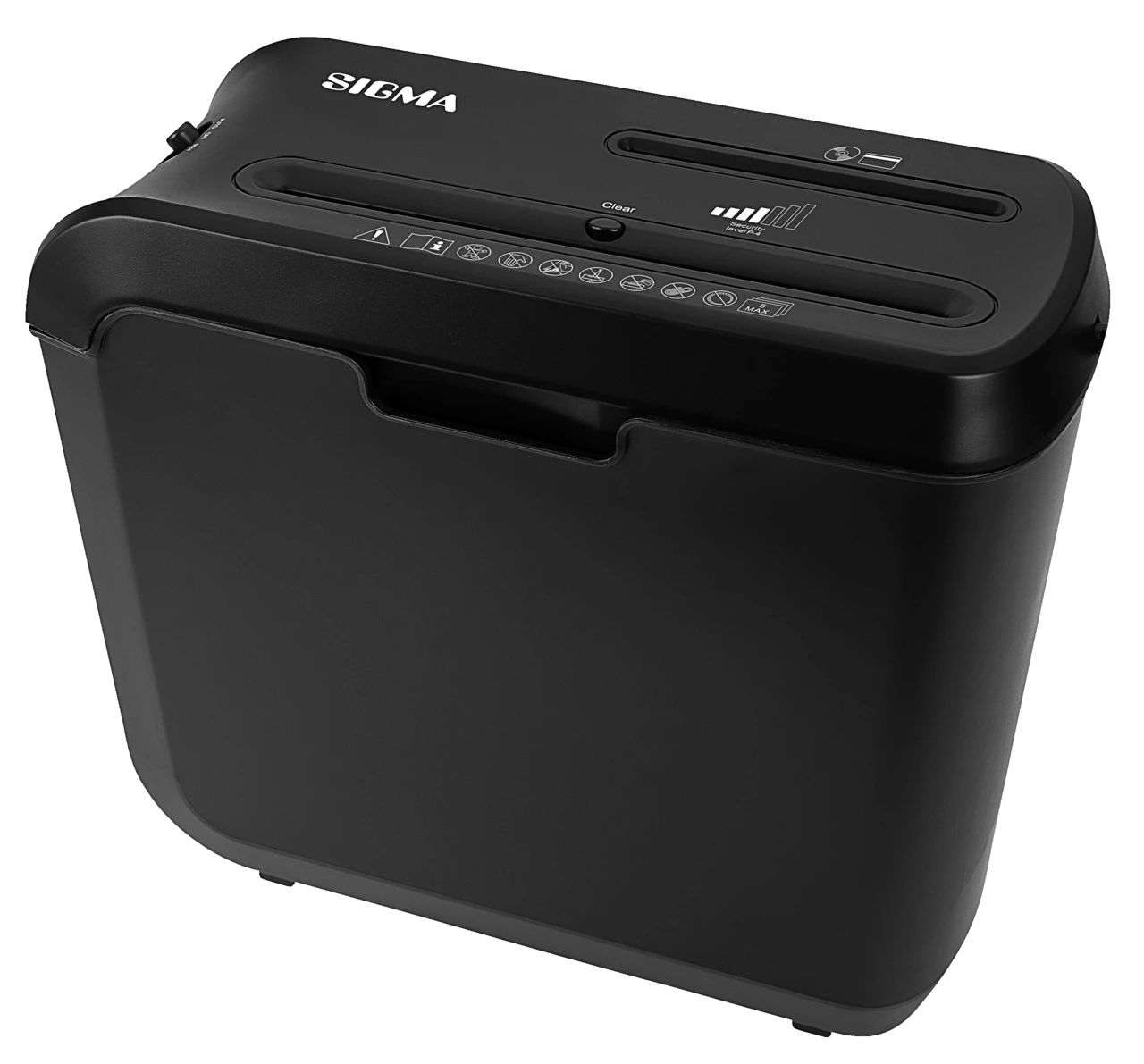 Sigma Aktenvernichter PCC 155, P-4, 147 W, Schwarz, 10 L 3 Sigma Aktenvernichter PCC 155, P-4, 147 W, Schwarz, 10 L