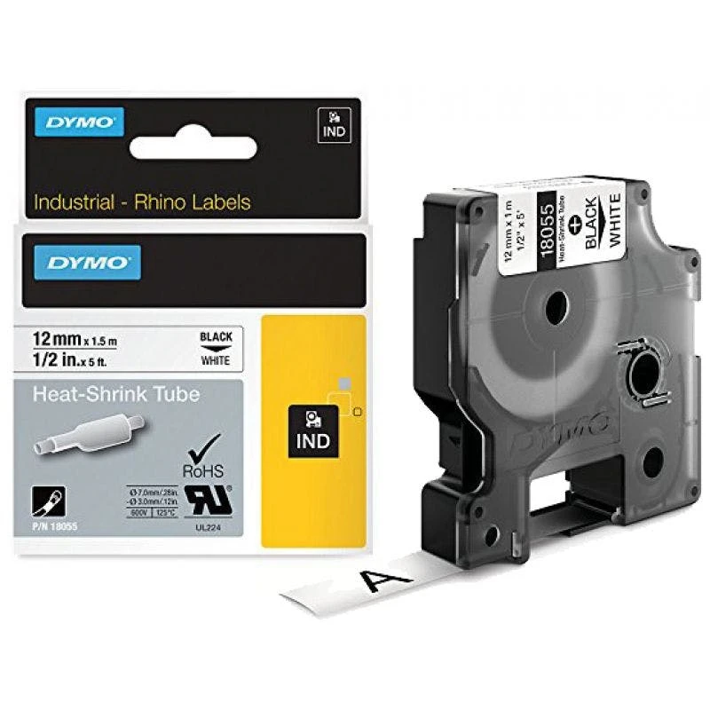 Null DYMO RHINO Heißschrumpfschlauch Schwarz/gelb, 6 Mm X 1,5 M 7 Null DYMO RHINO Heißschrumpfschlauch Schwarz/gelb, 6 Mm X 1,5 M – Bild 5