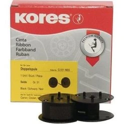 Null Kores Tischrechnerfarbband G051NSS Gr.51 13mmx6m Seide Schwarz