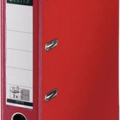 Null LEITZ Plastik-Doppelordner, Für 2 X A5 Quer, 75 Mm, Rot