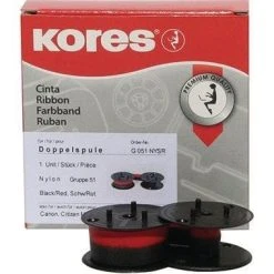 Null Kores Tischrechnerfarbband G051NYSR Gr.51 13mmx4m Nylon Schwarz/rot