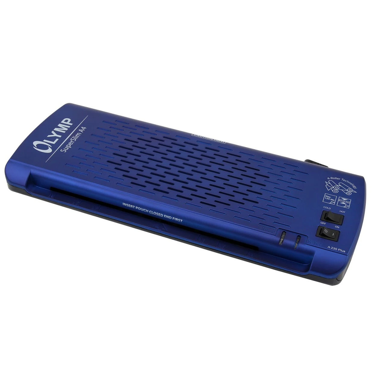 Null OLYMP A 235 Plus Laminiergerät DIN A4, 4 Rollen, Blau 9 Null OLYMP A 235 Plus Laminiergerät DIN A4, 4 Rollen, Blau – Bild 7
