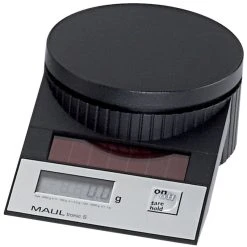 Null MAULtronic S Solar Briefwaage, Tragkraft:2 Kg, Schwarz