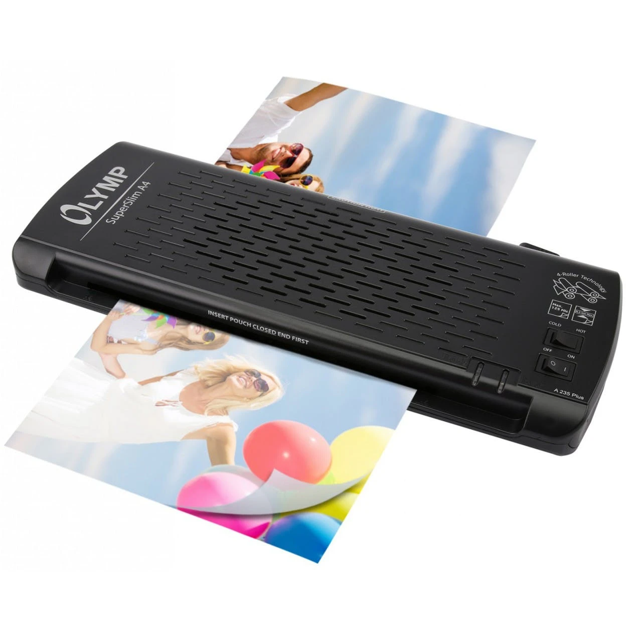 Null OLYMP A 235 Plus Laminiergerät DIN A4, 4 Rollen, Blau 4 Null OLYMP A 235 Plus Laminiergerät DIN A4, 4 Rollen, Blau – Bild 2