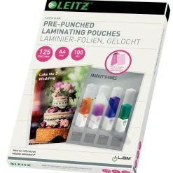 Leitz 33878 Folientasche 125 Micron Für A4 Mit Lochung 100 Stück